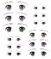 Decals eyes series 8 for 1/6 scale heads