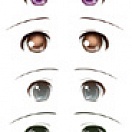 Decals eyes series D for 1/3 scale heads