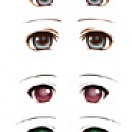 Decals eyes series C for 1/3 scale heads