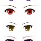 Decals eyes series E for 1/3 scale heads