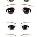 Decals eyes series B for 1/3 scale heads