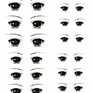 Decals eyes series 4 for 1/6 scale heads