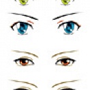 Decals eyes series J for 1/3 scale heads