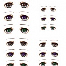 Decals eyes series 5 for 1/6 scale heads