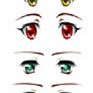 Decals eyes series N for 1/3 scale heads