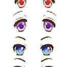 Decals eyes series Q for 1/3 scale heads