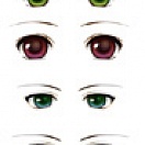Decals eyes series A for 1/3 scale heads